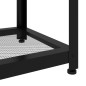 Tavolino Salotto Marrone Scuro e Nero 90x45x45cm in MDF e Ferro Tavolino Salotto Marrone Scuro e Nero 90x45x45cm in MDF e Ferro