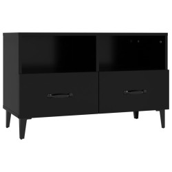 vidaXL Mobile Porta TV Nero 80x36x50 cm in Legno Multistrato