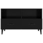 vidaXL Mobile Porta TV Nero 80x36x50 cm in Legno Multistrato vidaXL Mobile Porta TV Nero 80x36x50 cm in Legno Multistrato