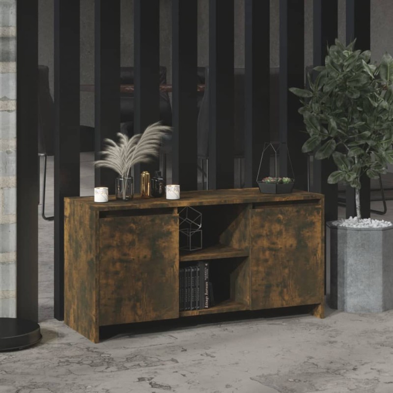 vidaXL Mobile Porta TV Rovere Fumo 102x37,5x52,5 cm in Truciolato vidaXL Mobile Porta TV Rovere Fumo 102x37,5x52,5 cm in Truciolato