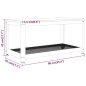 Tavolino Salotto Marrone Scuro e Nero 90x45x45cm in MDF e Ferro Tavolino Salotto Marrone Scuro e Nero 90x45x45cm in MDF e Ferro