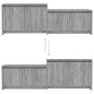 vidaXL Mobile TV Grigio Sonoma 146,5x35x50 cm in Truciolato vidaXL Mobile TV Grigio Sonoma 146,5x35x50 cm in Truciolato