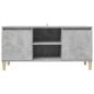 vidaXL Mobile TV con Gambe in Legno Grigio Cemento 103,5x30x50 cm vidaXL Mobile TV con Gambe in Legno Grigio Cemento 103,5x30x50 cm