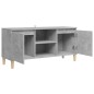 vidaXL Mobile TV con Gambe in Legno Grigio Cemento 103,5x30x50 cm vidaXL Mobile TV con Gambe in Legno Grigio Cemento 103,5x30x50 cm