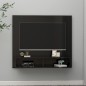 vidaXL Mobile TV a Muro Nero Lucido 102x23,5x90 cm in Truciolato vidaXL Mobile TV a Muro Nero Lucido 102x23,5x90 cm in Truciolato