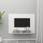 vidaXL Mobile TV a Muro Bianco 135x23,5x90 cm in Truciolato vidaXL Mobile TV a Muro Bianco 135x23,5x90 cm in Truciolato