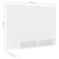 vidaXL Mobile TV a Muro Bianco 135x23,5x90 cm in Truciolato vidaXL Mobile TV a Muro Bianco 135x23,5x90 cm in Truciolato