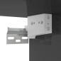vidaXL Armadietto TV da Parete Grigio Lucido 102x35x35cm in Truciolato vidaXL Armadietto TV da Parete Grigio Lucido 102x35x35cm in Truciolato