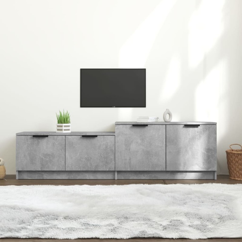 vidaXL Mobile Porta TV Grigio Cemento 158,5x36x45 cm Legno Multistrato vidaXL Mobile Porta TV Grigio Cemento 158,5x36x45 cm Legno Multistrato
