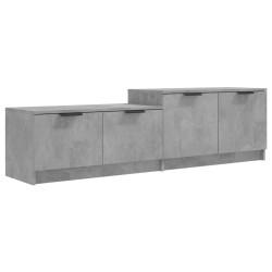 vidaXL Mobile Porta TV Grigio Cemento 158,5x36x45 cm Legno Multistrato