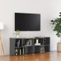 vidaXL Mobile TV Grigio Lucido 104x30x52 cm in Truciolato vidaXL Mobile TV Grigio Lucido 104x30x52 cm in Truciolato