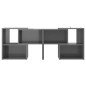 vidaXL Mobile TV Grigio Lucido 104x30x52 cm in Truciolato vidaXL Mobile TV Grigio Lucido 104x30x52 cm in Truciolato