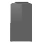 vidaXL Mobile TV Grigio Lucido 104x30x52 cm in Truciolato vidaXL Mobile TV Grigio Lucido 104x30x52 cm in Truciolato