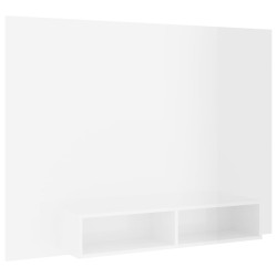 vidaXL Mobile TV a Muro Bianco Lucido 135x23,5x90 cm in Truciolato