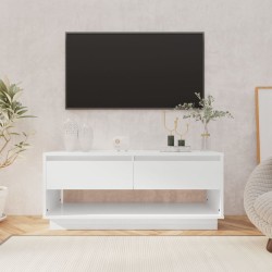 vidaXL Mobile TV Bianco Lucido 102x41x44 cm in Truciolato