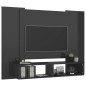 vidaXL Mobile Porta TV a Muro Grigio Lucido 120x23,5x90cm Truciolato vidaXL Mobile Porta TV a Muro Grigio Lucido 120x23,5x90cm Truciolato