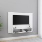 vidaXL Mobile TV a Muro Bianco 120x23,5x90 cm in Truciolato vidaXL Mobile TV a Muro Bianco 120x23,5x90 cm in Truciolato