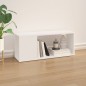 vidaXL Mobile Porta TV Bianco 80x24x32 cm in Legno Multistrato vidaXL Mobile Porta TV Bianco 80x24x32 cm in Legno Multistrato