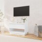 vidaXL Mobile Porta TV Bianco Lucido 70x41x44 cm in Truciolato vidaXL Mobile Porta TV Bianco Lucido 70x41x44 cm in Truciolato