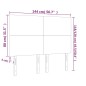 Testiere 4 pz Bianche 72x5x78/88 cm in Similpelle Testiere 4 pz Bianche 72x5x78/88 cm in Similpelle