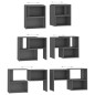 vidaXL Mobile TV Grigio 104x30x52 cm in Truciolato vidaXL Mobile TV Grigio 104x30x52 cm in Truciolato