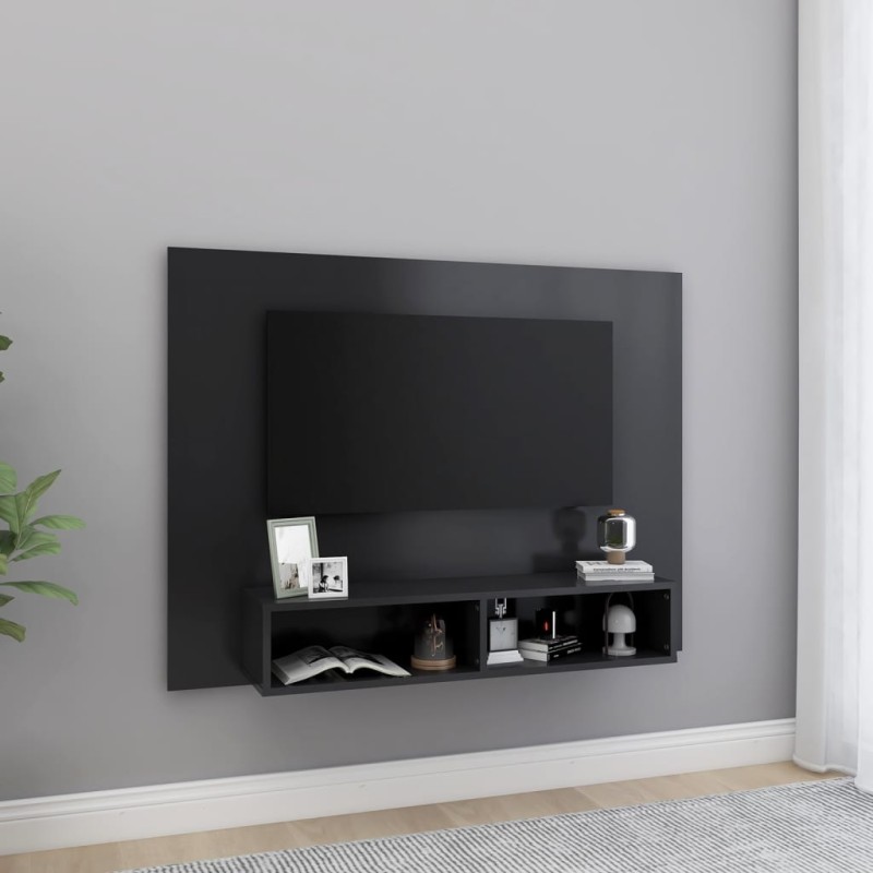 vidaXL Mobile Porta TV a Muro Grigio 120x23,5x90cm in Truciolato vidaXL Mobile Porta TV a Muro Grigio 120x23,5x90cm in Truciolato