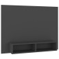 vidaXL Mobile Porta TV a Muro Grigio 120x23,5x90cm in Truciolato vidaXL Mobile Porta TV a Muro Grigio 120x23,5x90cm in Truciolato