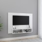 vidaXL Mobile Porta TV a Muro Bianco Lucido 120x23,5x90cm Truciolato vidaXL Mobile Porta TV a Muro Bianco Lucido 120x23,5x90cm Truciolato