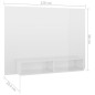 vidaXL Mobile Porta TV a Muro Bianco Lucido 120x23,5x90cm Truciolato vidaXL Mobile Porta TV a Muro Bianco Lucido 120x23,5x90cm Truciolato
