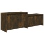 vidaXL Mobile TV Rovere Fumo 146,5x35x50 cm in Truciolato vidaXL Mobile TV Rovere Fumo 146,5x35x50 cm in Truciolato