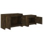 vidaXL Mobile TV Rovere Fumo 146,5x35x50 cm in Truciolato vidaXL Mobile TV Rovere Fumo 146,5x35x50 cm in Truciolato