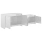 vidaXL Mobile TV Bianco Lucido 146,5x35x50 cm in Truciolato vidaXL Mobile TV Bianco Lucido 146,5x35x50 cm in Truciolato