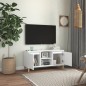 vidaXL Mobile TV con Gambe in Legno Massello Bianco 103,5x35x50 cm vidaXL Mobile TV con Gambe in Legno Massello Bianco 103,5x35x50 cm
