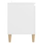 vidaXL Mobile TV con Gambe in Legno Massello Bianco 103,5x35x50 cm vidaXL Mobile TV con Gambe in Legno Massello Bianco 103,5x35x50 cm