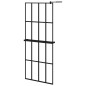 Parete Doccia Walk in Mensola Nera 80x195cm Vetro ESG Alluminio Parete Doccia Walk in Mensola Nera 80x195cm Vetro ESG Alluminio