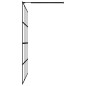 Parete Doccia Walk in Mensola Nera 80x195cm Vetro ESG Alluminio Parete Doccia Walk in Mensola Nera 80x195cm Vetro ESG Alluminio