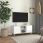 vidaXL Mobile TV con Gambe Legno Massello Bianco Lucido 103,5x35x50 cm vidaXL Mobile TV con Gambe Legno Massello Bianco Lucido 103,5x35x50 cm