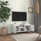 vidaXL Mobile TV con Gambe Legno Massello Bianco Lucido 103,5x35x50 cm vidaXL Mobile TV con Gambe Legno Massello Bianco Lucido 103,5x35x50 cm