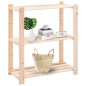 vidaXL Scaffali a 3 Livelli 10 pz 80x38x90 cm in Massello Pino 150 kg