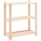 vidaXL Scaffali a 3 Livelli 10 pz 80x38x90 cm in Massello Pino 150 kg