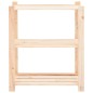 vidaXL Scaffali a 3 Livelli 10 pz 80x38x90 cm in Massello Pino 150 kg