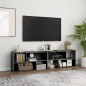 vidaXL Mobile TV Grigio Lucido 149x30x52 cm in Truciolato vidaXL Mobile TV Grigio Lucido 149x30x52 cm in Truciolato