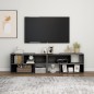 vidaXL Mobile TV Grigio Lucido 149x30x52 cm in Truciolato vidaXL Mobile TV Grigio Lucido 149x30x52 cm in Truciolato