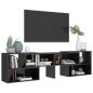 vidaXL Mobile TV Grigio Lucido 149x30x52 cm in Truciolato vidaXL Mobile TV Grigio Lucido 149x30x52 cm in Truciolato