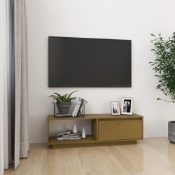 vidaXL Mobile Porta TV Marrone Miele 110x30x33,5 cm in Legno di Pino