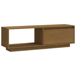 vidaXL Mobile Porta TV Marrone Miele 110x30x33,5 cm in Legno di Pino
