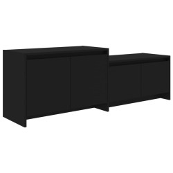 vidaXL Mobile TV Nera 146,5x35x50 cm in Truciolato