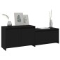 vidaXL Mobile TV Nera 146,5x35x50 cm in Truciolato vidaXL Mobile TV Nera 146,5x35x50 cm in Truciolato