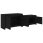 vidaXL Mobile TV Nera 146,5x35x50 cm in Truciolato vidaXL Mobile TV Nera 146,5x35x50 cm in Truciolato