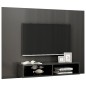 vidaXL Mobile TV a Muro Grigio Lucido 135x23,5x90 cm in Truciolato vidaXL Mobile TV a Muro Grigio Lucido 135x23,5x90 cm in Truciolato